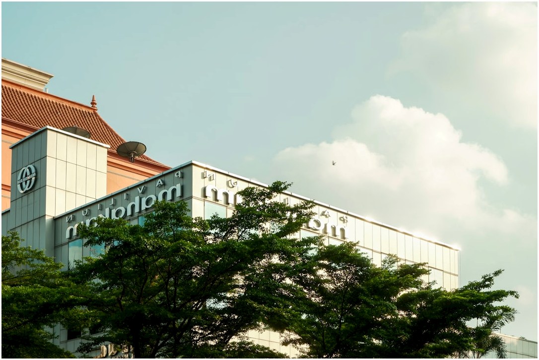 Modern building with